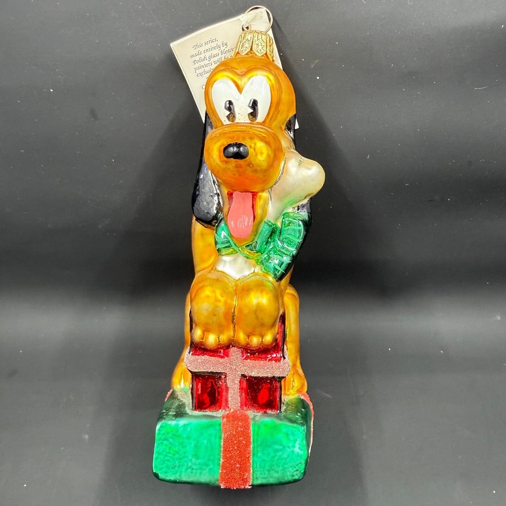 1996 Christopher Radko Pluto Noel 5" Ornament Disney 96-DIS-03